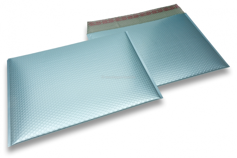 Luchtkussen enveloppen ECO mat metallic - ijsblauw 320 x 425 mm