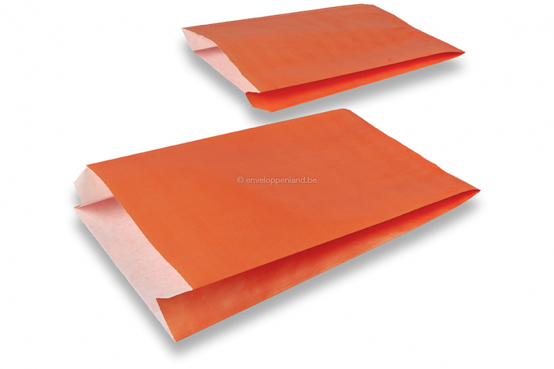 Cadeauzakjes gekleurd papier - oranje, 200 x 320 x 70 mm