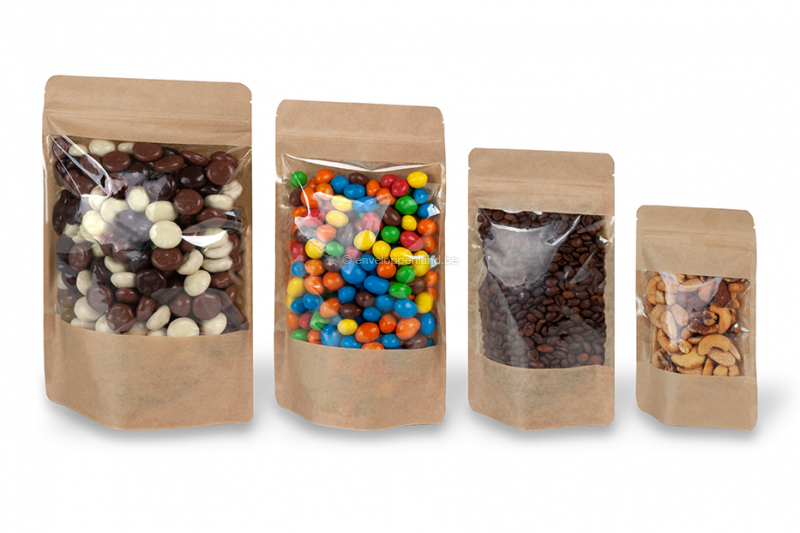 Stazakken kraft met groot venster