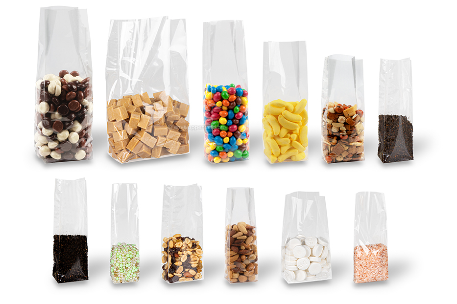 Blokbodemzakjes transparant