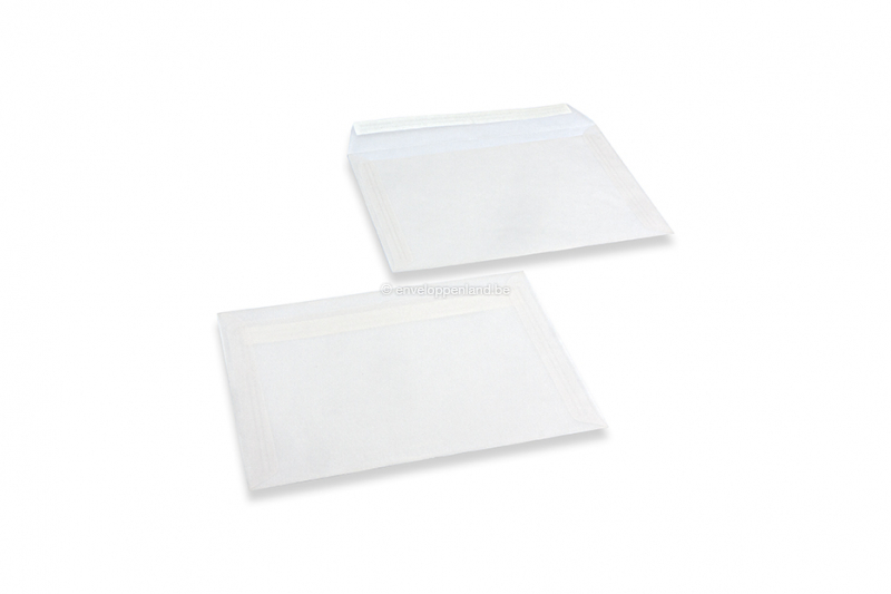 Witte transparante enveloppen - 162 x 229 mm
