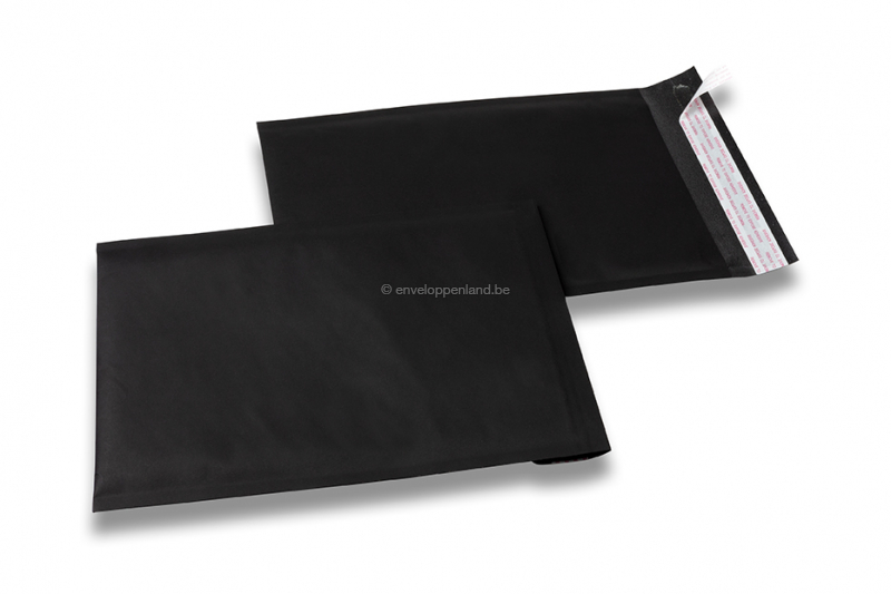 Zwarte luchtkussen enveloppen - 190 x 270 mm, 160 grs.