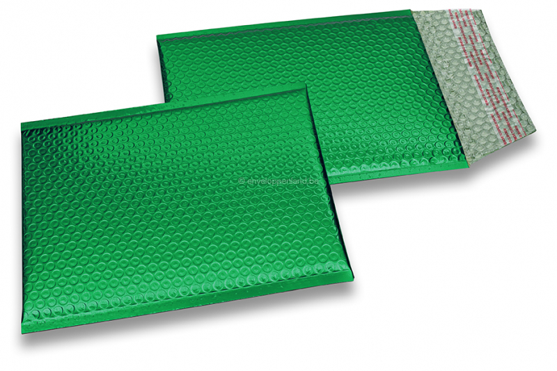 Luchtkussen enveloppen ECO metallic - groen 180 x 250 mm
