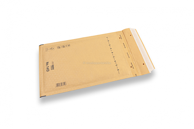 Bruine luchtkussen enveloppen (80 grs.) - 180 x 265 mm (D14)