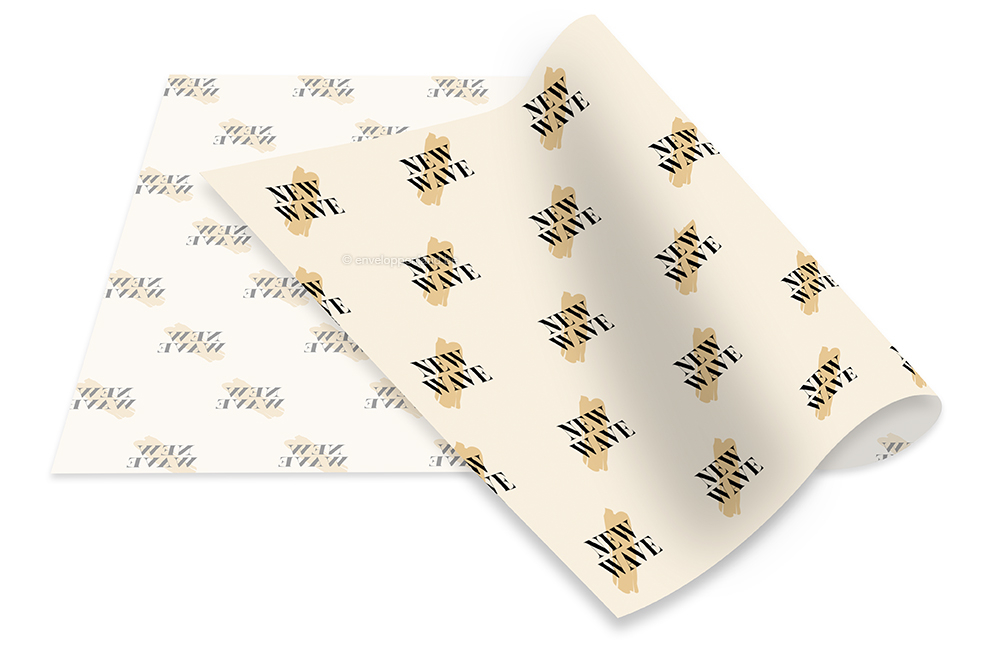 Bedrukt vloeipapier - met voorbeeld bedrukking