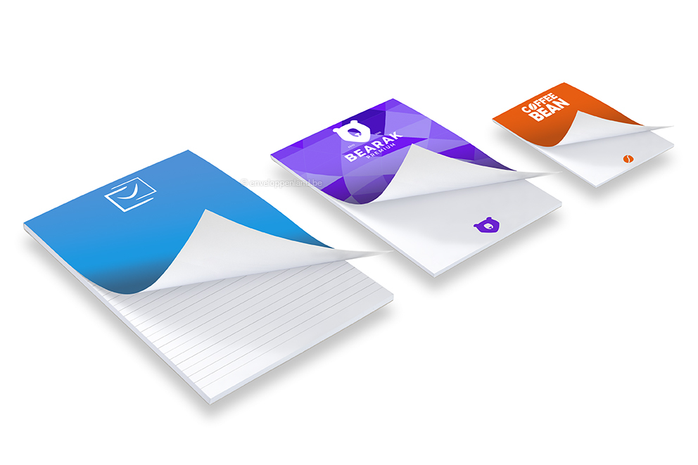 Bedrukte schrijfblokken - met omslag