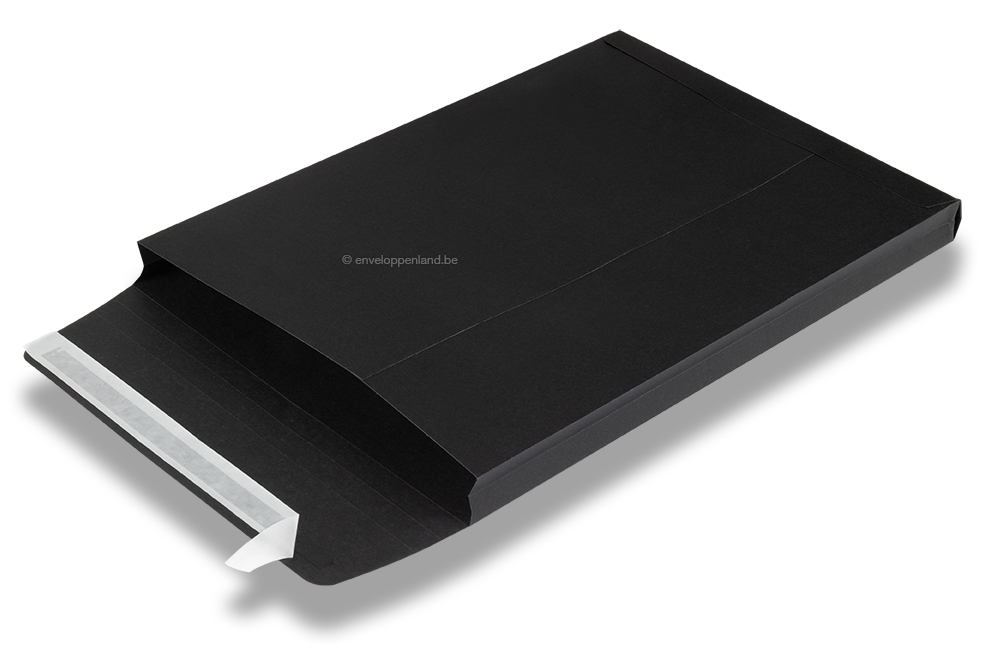Harmonica enveloppen gekleurd - zwart, 229 x 324 x 25 mm