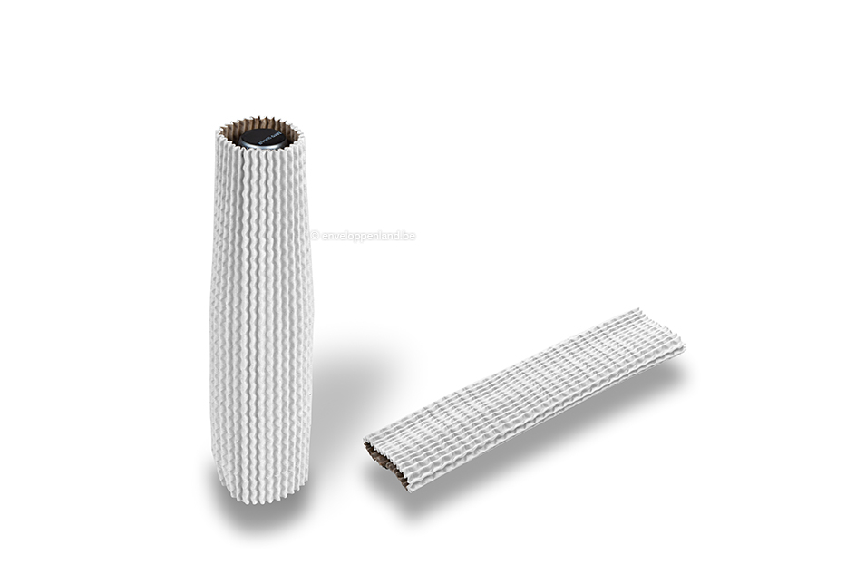 Kartonnen beschermhulzen hoogwit - 23 cm hoog: voor een diameter van 3.5 cm tot 5.5 cm
