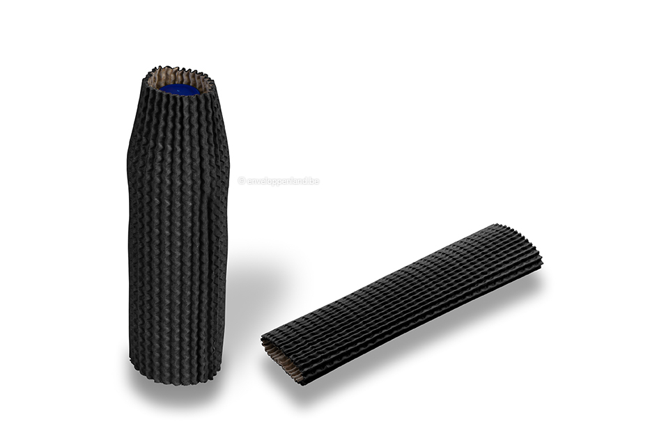 Kartonnen beschermhulzen zwart - 24 cm hoog: voor een diameter van 5 cm tot 7 cm