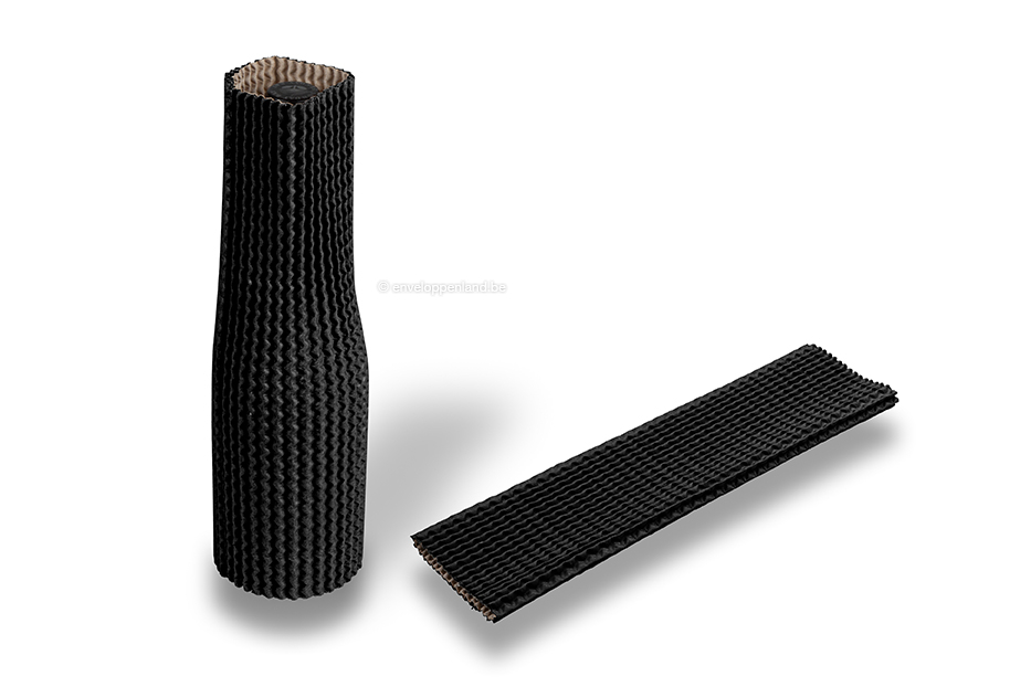 Kartonnen beschermhulzen zwart - 30 cm hoog: voor een diameter van 7 cm tot 9 cm