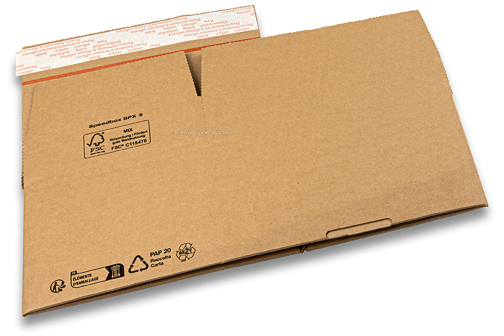 Autolockdoos - bruin, 213 x 153 x 109 mm - SPX3